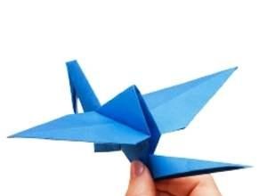 Pájaros voladores de origami