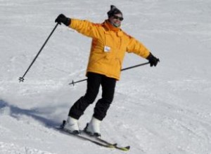 Instrucción de esquí para principiantes
