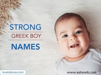 87 nombres griegos fuertes para niños