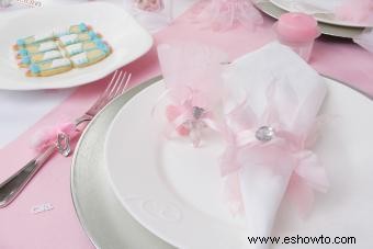 Ideas fáciles y adorables para doblar servilletas para baby shower