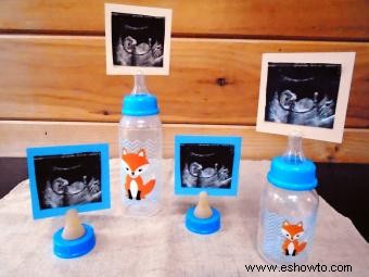 Ideas de centro de mesa fáciles y adorables para hacer un baby shower