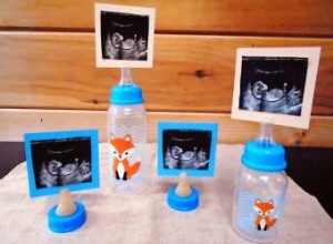 Ideas de centro de mesa fáciles y adorables para hacer un baby shower