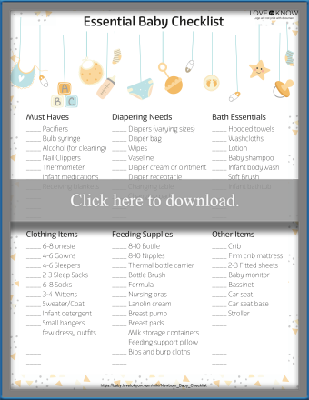 Lista de verificación para bebés recién nacidos:guía definitiva de artículos esenciales
