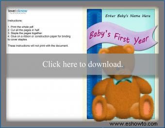 Imprimibles para bebés:una colección de recursos gratuitos