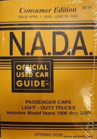 Comprensión de los valores de los automóviles NADA