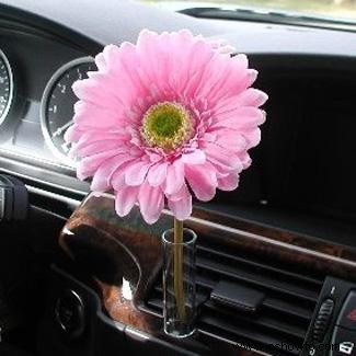 Accesorios de interior de coche rosa
