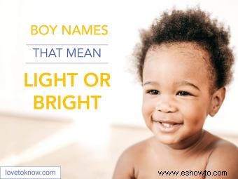 92 nombres vibrantes para niños que significan luz o brillante