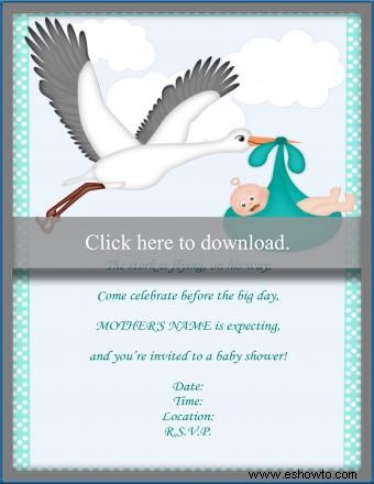 Invitaciones de Baby Shower para imprimir gratis