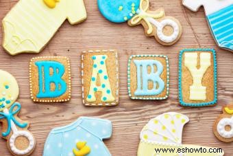 Consejos para hacer regalos de galletas para baby shower