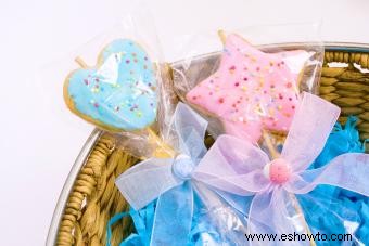 Consejos para hacer regalos de galletas para baby shower