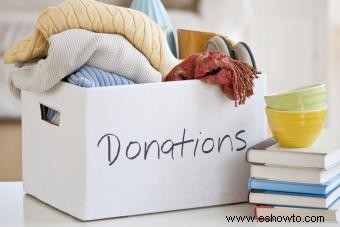 4 lugares para donar artículos domésticos a organizaciones benéficas locales