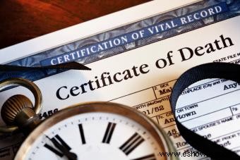 ¿Cuánto tiempo lleva obtener un certificado de defunción?