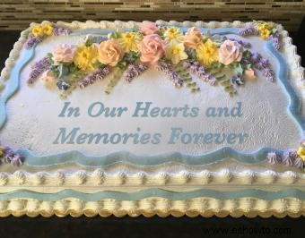 Ideas y tradiciones para pasteles funerarios