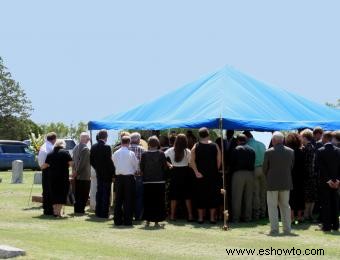 Planificación de un servicio funerario para despedirse