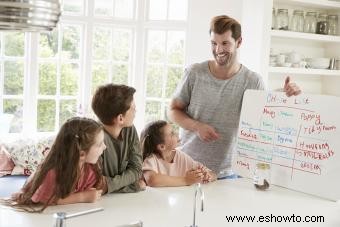 Creación y uso de tablas de tareas familiares