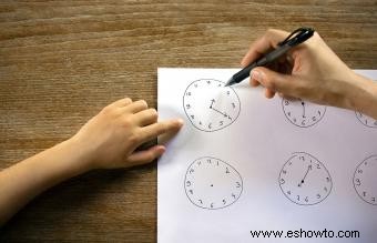 Esfera de reloj para decir la hora