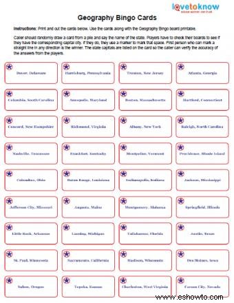 Ideas para lecciones de geografía y juegos para niños