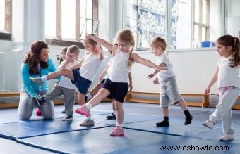 Juegos de gimnasia para jardín de infancia