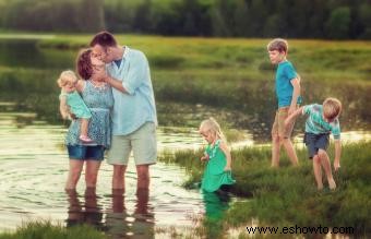 25 ideas para fotos familiares grandes que son inteligentes (y prácticas)