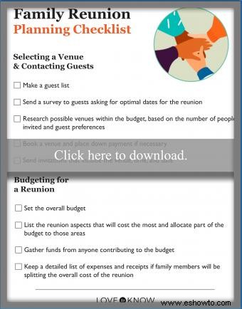 Lista de control y consejos esenciales para la planificación de la reunión familiar