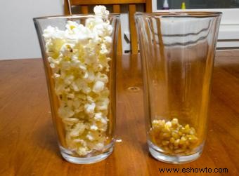 Experimentos con palomitas de maíz