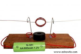 Experimento de electricidad e imanes