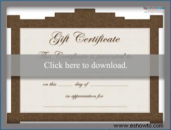 Certificados de regalo imprimibles