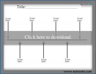 Plantilla de línea de tiempo simple y gratuita