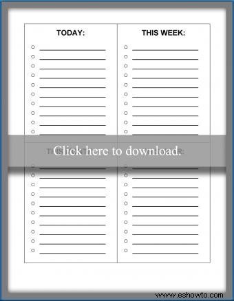 Plantillas de listas de verificación imprimibles gratuitas