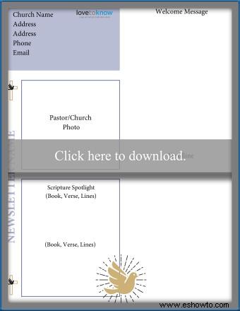 Plantillas imprimibles gratuitas para boletines de la iglesia