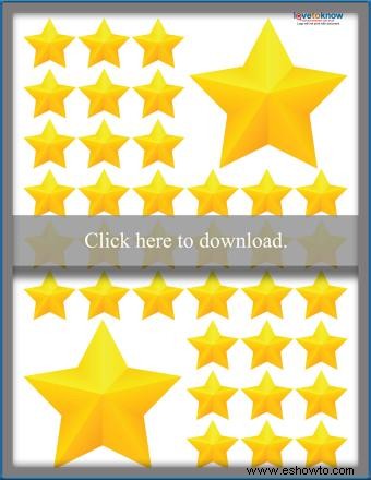 Plantillas de estrellas imprimibles gratis