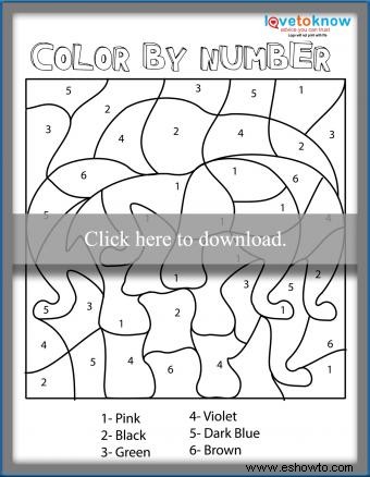 Páginas para colorear colorear por número