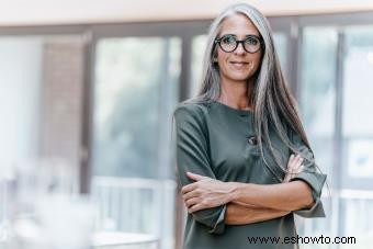 Peinados para mujeres mayores de 50 años con anteojos
