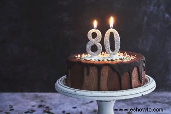 Cumpliendo 80 años:citas memorables de cumpleaños
