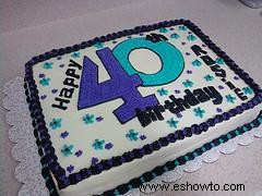 Ideas para pasteles de cumpleaños número 40
