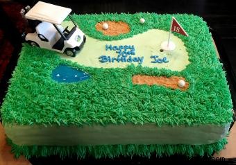 Diseños de pastel de golf