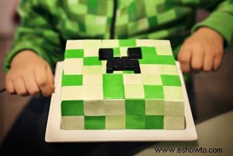 Ideas para decorar pasteles con temática de Minecraft