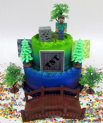 Ideas para decorar pasteles con temática de Minecraft