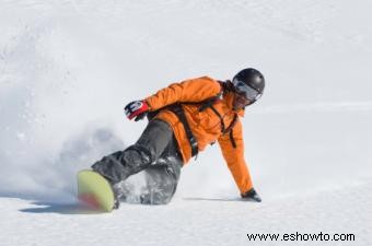 Pasteles de cumpleaños de snowboard