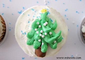 Ideas para decorar cupcakes navideños