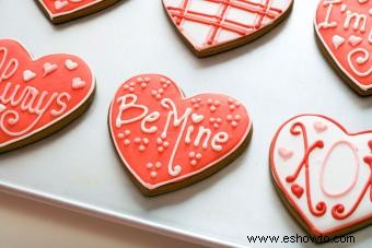 Ideas para decorar galletas en San Valentín