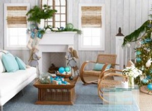 Más de 20 ideas creativas de decoración navideña con temática playera vibrante