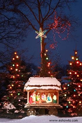 23 maravillosas ideas de decoración navideña al aire libre