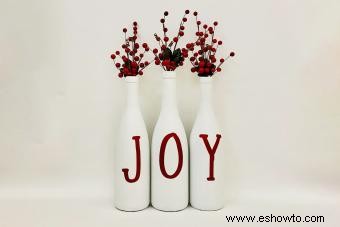 5 decoraciones navideñas de botellas de vino hechas a mano para diversión festiva