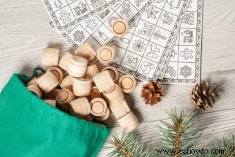 Tarjetas de bingo navideñas imprimibles e ideas divertidas para juegos