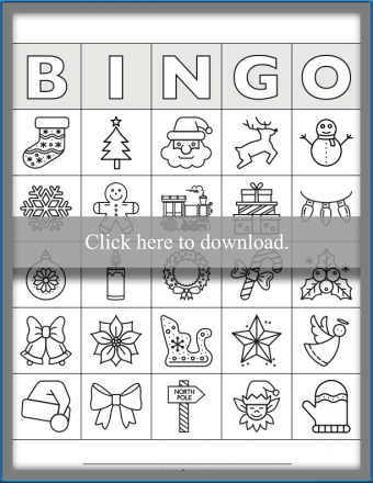 Tarjetas de bingo navideñas imprimibles e ideas divertidas para juegos