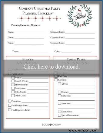 Planificación de una fiesta de Navidad de la empresa:lista de verificación y guía