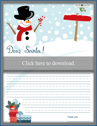 Cartas de Papá Noel gratis para que los niños las impriman en casa o las envíen por correo