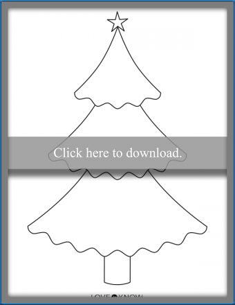 Plantillas imprimibles de árboles de Navidad e ideas para manualidades