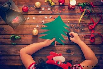 Plantillas imprimibles de árboles de Navidad e ideas para manualidades